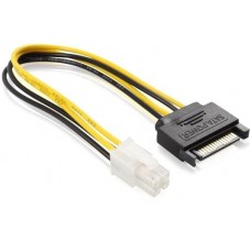 Кабель Greenconnect SATA - ATX 4-pin, 0.15m (GC-ST220)