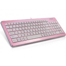 Клавиатура Delux K1500 Pink/White