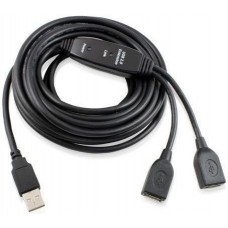 Кабель удлинительный Greenconnect USB 2.0 A (M) - A (F), 5м (GC-UEC5M3)