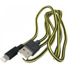 Кабель LP USB - Lightning Yellow/Black (SM001592)