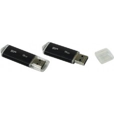 USB Flash накопитель 16Gb Silicon Power Ultima U02 Black (SP016GBUF2U02V1K)