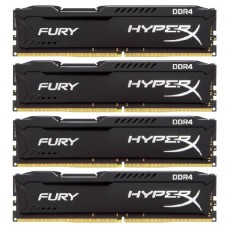 Оперативная память 64Gb DDR4 2400MHz Kingston HyperX Fury (HX424C15FBK4/64) (4x16Gb KIT)