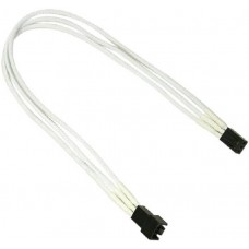 Удлинитель Nanoxia 3-pin, 0.3m White (NX3PV3EW)