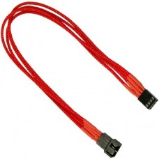 Удлинитель Nanoxia 4-pin Red, 0.3m (NXPWV3ER)