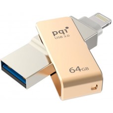 USB Flash накопитель 64Gb PQI iConnect mini Gold