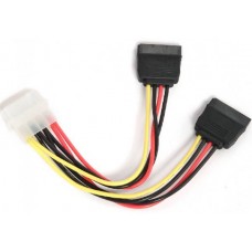 Переходник Gembird Molex - 2x SATA (CC-SATA-PSY-0.3M)