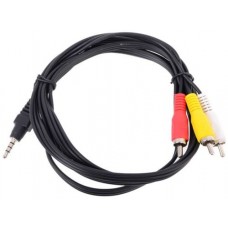 Кабель VCOM 3.5 Jack (M) - 3xRCA (M), 2м (CV213-2M)