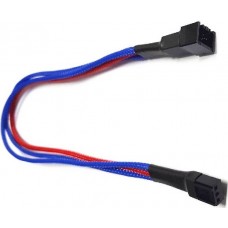 Удлинитель Nanoxia 3-pin, 0.3m Blue/Red (NX3PV3EBR)