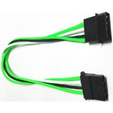 Удлинитель Nanoxia Molex 0.3m Green/White/Black (NX4PV3EGWS)