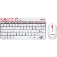 Клавиатура + мышь Logitech Wireless Desktop MK240 Nano White (920-008212)