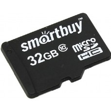 Карта памяти 32Gb MicroSD SmartBuy Class 10 (SB32GBSDCL10-00)