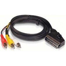 Кабель Philips SCART (M) - 3xRCA (M), 1.5m (SWV2255)