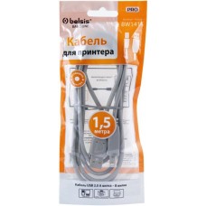 Кабель Belsis USB 2.0 A (M) - B (M), 1.5м (BW1415)