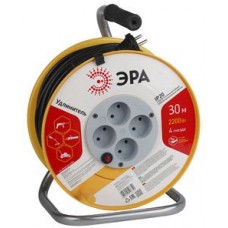 Удлинитель на катушке ЭРА RP-4-2x1.0-30m