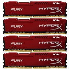 Оперативная память 32Gb DDR4 2400MHz Kingston HyperX Fury (HX424C15FR2K4/32) (4x8Gb KIT)