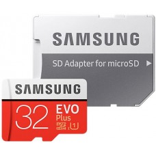 Карта памяти 32Gb MicroSD Samsung EVO PLUS Class 10 + SD adapter (MB-MC32GA/RU)