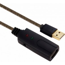 Кабель удлинительный Greenconnect USB 2.0 A (M) - A (F), 10м (GCR-UEC3M2-BD2S-10.0m)