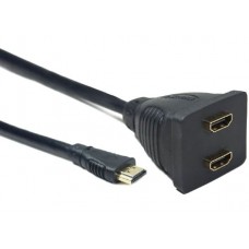 Переходник Gembird HDMI (F) - 2x HDMI (F), 0.2m (DSP-2PH4-002)