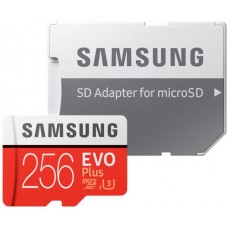 Карта памяти 256Gb MicroSD Samsung EVO Plus Class 10 + адаптер (MB-MC256GA)