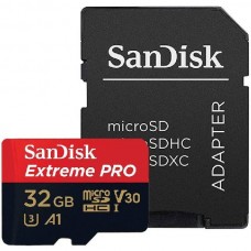 Карта памяти 32Gb MicroSD SanDisk Extreme Pro Class 10 + адаптер (SDSQXCG-032G-GN6MA)