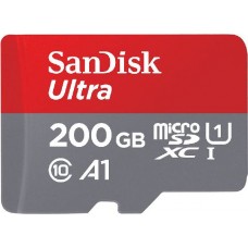 Карта памяти 200Gb MicroSD SanDisk Ultra Class 10 + адаптер (SDSQUAR-200G-GN6MA)