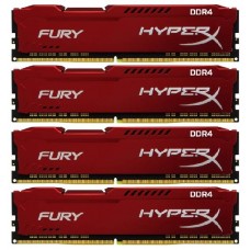 Оперативная память 64Gb DDR4 2400MHz Kingston HyperX Fury (HX424C15FRK4/64) (4x16Gb KIT)