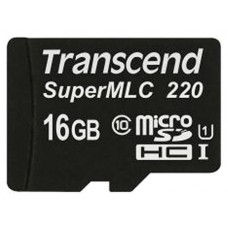 Карта памяти 16Gb MicroSD Transcend Class 10 (TS16GUSD220I)