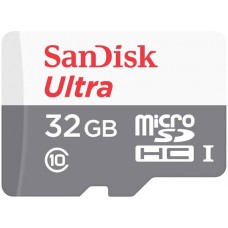 Карта памяти 32Gb MicroSD SanDisk Ultra Class 10 (SDSQUNS-032G-GN3MN)