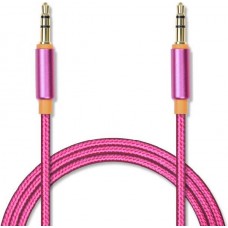 Кабель Jet.A 3.5 Jack (M) - 3.5 Jack (M), 1м (JA-AC02 Pink)