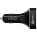 Зарядное устройство LAB.C 4Port Quick Car Charger Black