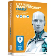 ESET NOD32 Smart Security Family - лицензия на 1 год на 5 ПК (NOD32-ESM-NS(BOX)-1-5)