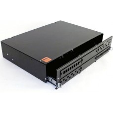 Оптический бокс (кросс) Hyperline FO-19V-2U-6xSLT-W130H30-48UN-BK