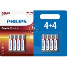 Батарейка Philips Power Alkaline (1.5V, AAA, 8 шт)