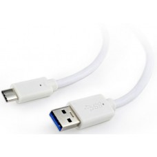 Кабель Gembird USB 3.0 A (M) - USB 3.1 Type-C, 1м (CCP-USB3-AMCM-1M-W)