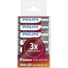 Батарейка Philips Power Alkaline (AAA, 20 шт)