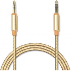 Кабель Jet.A 3.5 Jack (M) - 3.5 Jack (M), 1.5м (JA-AC02 Gold)