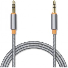 Кабель Jet.A 3.5 Jack (M) - 3.5 Jack (M), 1.5м (JA-AC02 Grey)