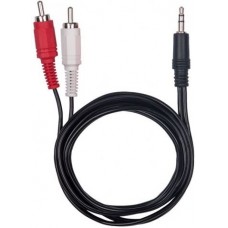 Кабель Ritmix 3.5 Jack (M) - 2xRCA (M), 1.5м (RCC-077)