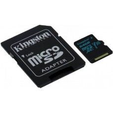 Карта памяти 64Gb MicroSD Kingston Canvas Select Class 10 + адаптер (SDCS/64GB)