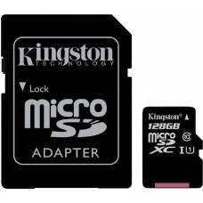 Карта памяти 128Gb MicroSD Kingston Canvas Select Class 10 + адаптер (SDCS/128GB)