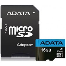 Карта памяти 16Gb MicroSD ADATA Premier Class 10 + адаптер (AUSDH16GUICL10A1-RA1)