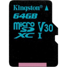 Карта памяти 64Gb MicroSD Kingston Class 10 (SDCG2/64GBSP)