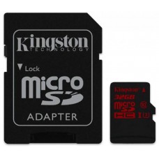 Карта памяти 32Gb MicroSD Kingston Canvas React Class 10 + адаптер (SDCR/32GB)