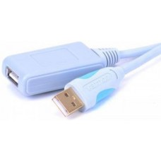 Кабель удлинительный Vention USB 2.0 A (M) - A (F), 15м (VAS-C01-S1500)