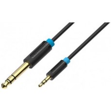 Кабель Vention 6.5 Jack (M) - 3.5 Jack (M), 1.5м (BABBG)