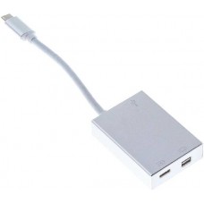 Переходник Buro USB Type-C (M) miniDisplayPort (F) USB Type-C (F) USB 3.0 A(F) 0.1м