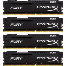 Оперативная память 64Gb DDR4 2933MHz Kingston HyperX Fury (HX429C17FBK4/64) (4x16Gb KIT)