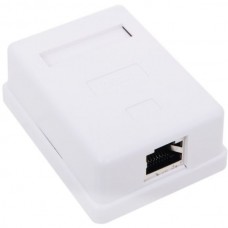 Настенная розетка Telecom RJ-45 FTP (TC-SB-1-8P8C-C5E-SH-WH)