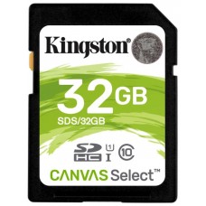 Карта памяти 32Gb Kingston SDHC Class 10 (SDS/32GB)