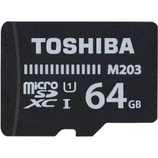 Карта памяти 64Gb Toshiba M203 Class 10 microSDXC + адаптер (THN-M203K0640EA)